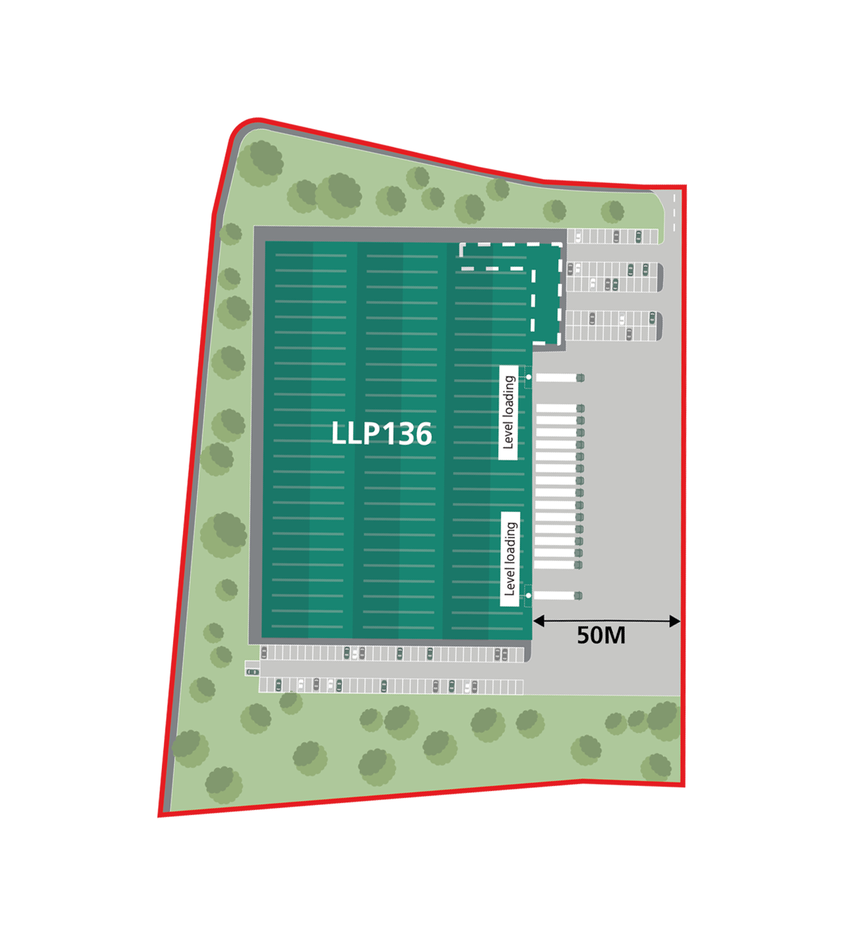 Site Plan 136,000 SQ FT